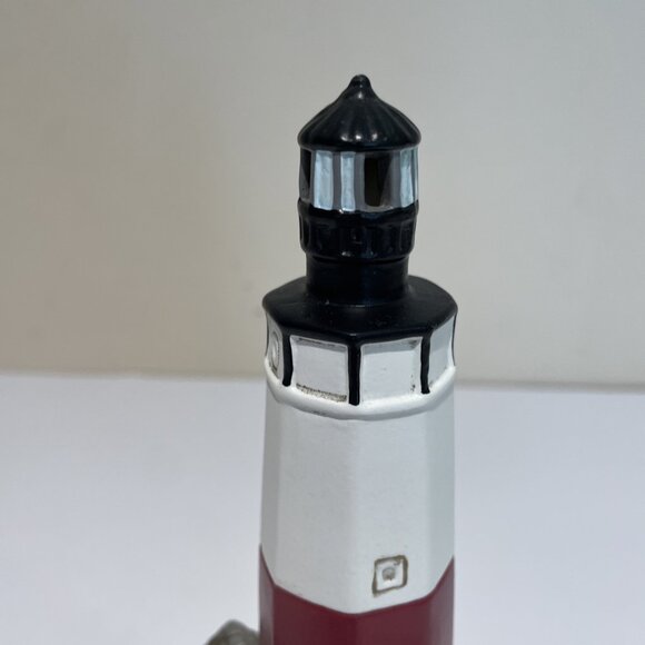 Geo Z Lefton Montauk Lighthouse Figurine Musical Ebb Tide 01425 Vintage 1994 - Picture 4 of 11